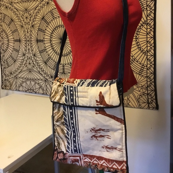 Fabric Stitched Velcro Handbags Purses Crossbody Bags Bundle - Picture 2 of 13